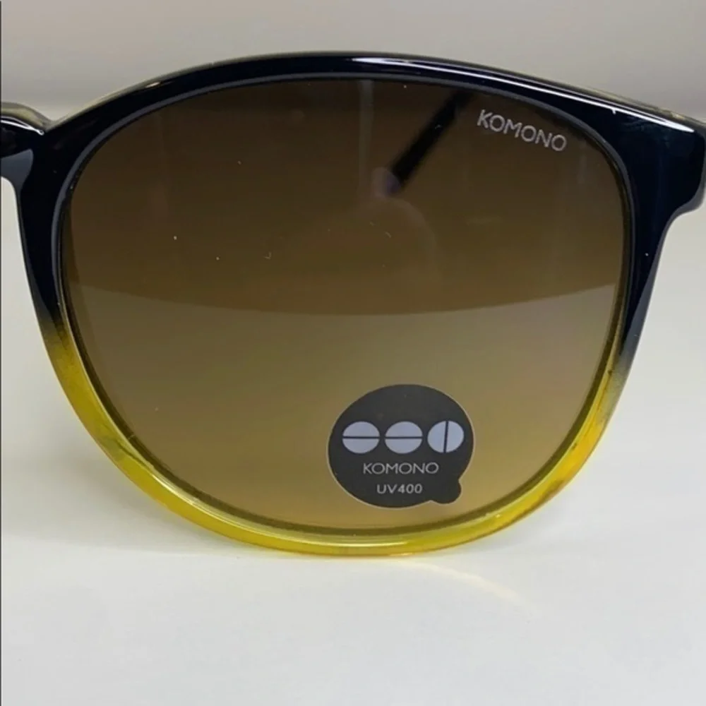 Komono Urkel Black/ Yellow New Sunglasses